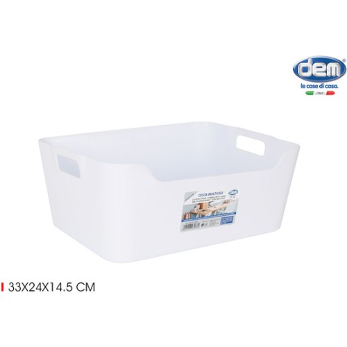 Cesta multiusos 33x24x14.5cm White Dem