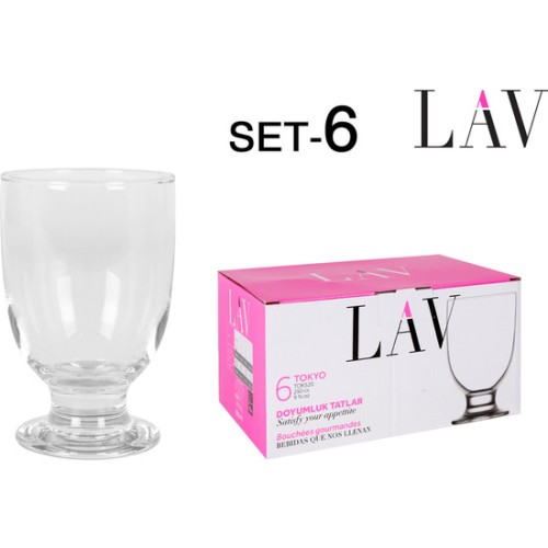 Set of 6 Tokyo Stem Glasses 290cc