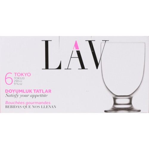 Set of 6 Tokyo Stem Glasses 290cc