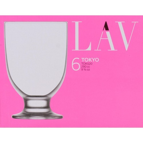 Set 6 Vasos C/pie 290cc Tokyo