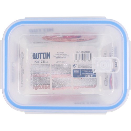 Rectangular Honda Lunch Box 23x17.5x13cm with Valve Quttin