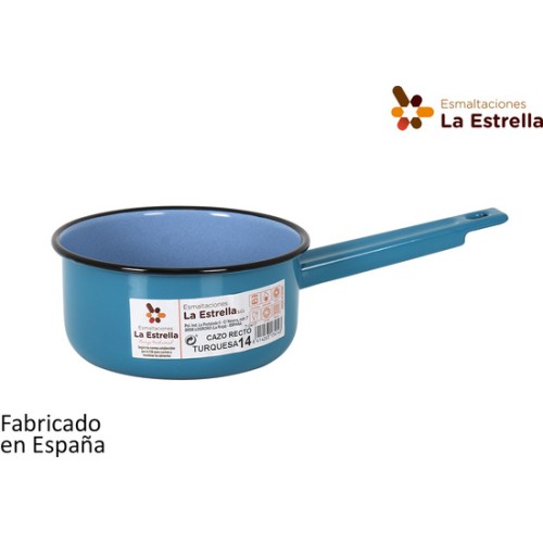 Cazo Recto 14cm Turquesa - Vibrante