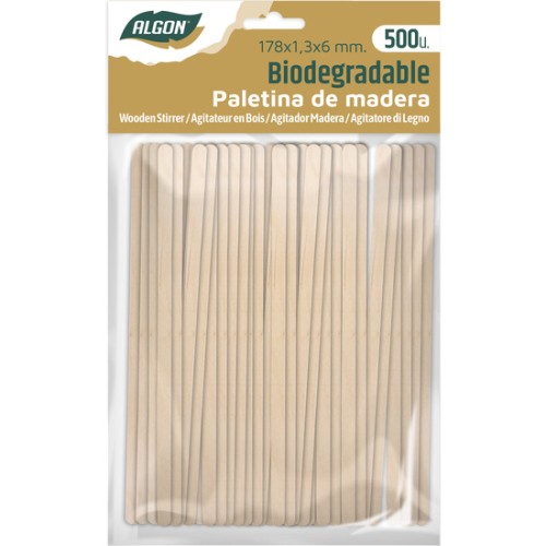 Set of 500 Wooden Spatulas Algon
