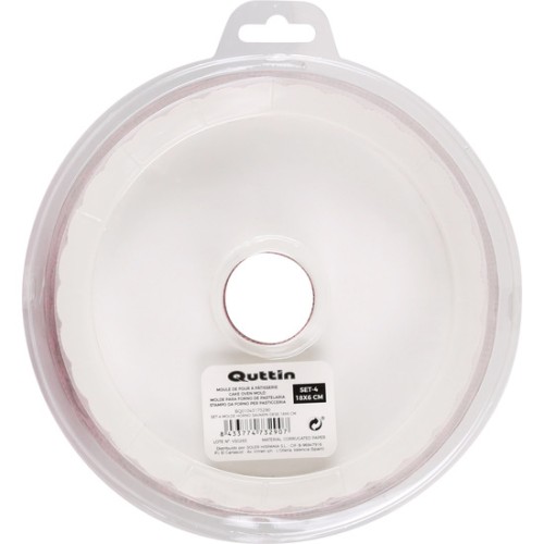 Set of 4 Savarin Baking Molds 18cm
