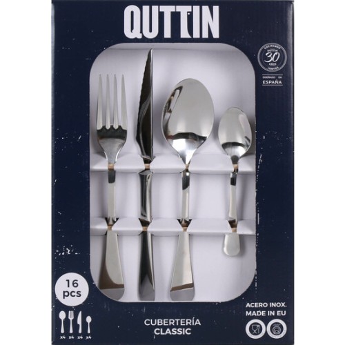 Cubiertos Quttin Classic 16 Piezas