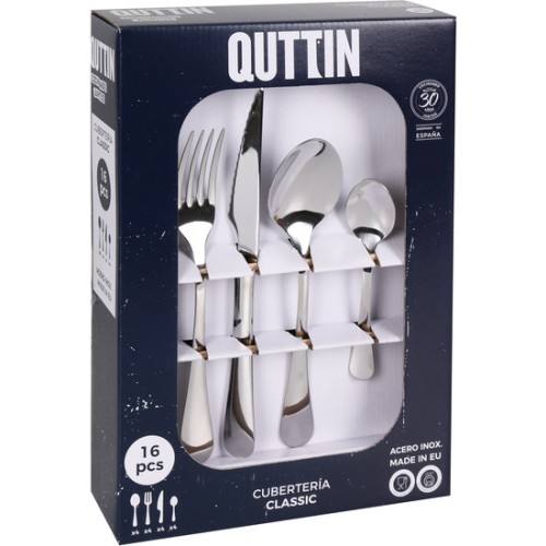 Cubiertos Quttin Classic 16 Piezas