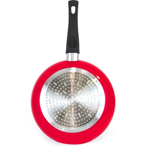 Sartén Wok Roja de 28cm Soft Touch Antiadherente Quttin - Herramienta Esencial de Cocina