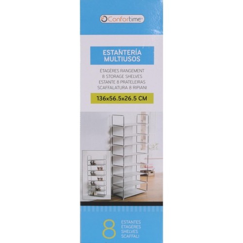 Estantería Multiuso 8 Bal 136x56.5x26.5 Confortime
