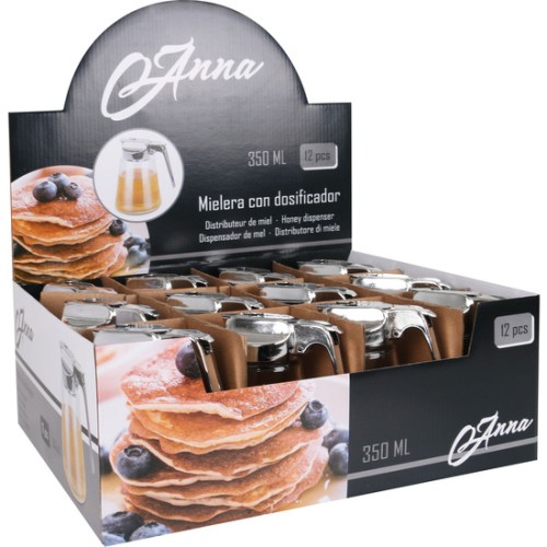 Glass Honey Dispenser with 350ml Anna