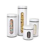 Tarro de Vidrio con Tapa de Acero Inoxidable para Almacenamiento en Cocina