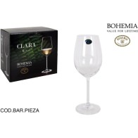 Set of 6 Clear White Wine Glasses 350cc - Bohemia Elegance