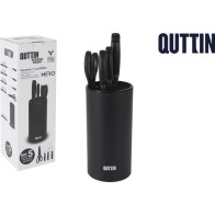 Set de 5 Piezas Herramientas Cuchillos Tijeras Tacoma Nero