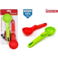 Set de 2 Cucharas de Helado Plástico Surtidas