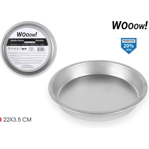 Bandeja Horno 22x3.5cm Red Tin-Wooow