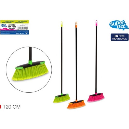 Smart Black Supernet Broom with 120cm Handle