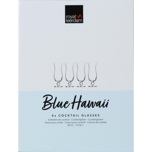 Set of 4 Hurricane Cocktail Glasses