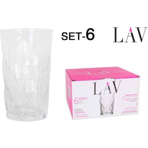 Set de 6 Vasos 460cc Keops