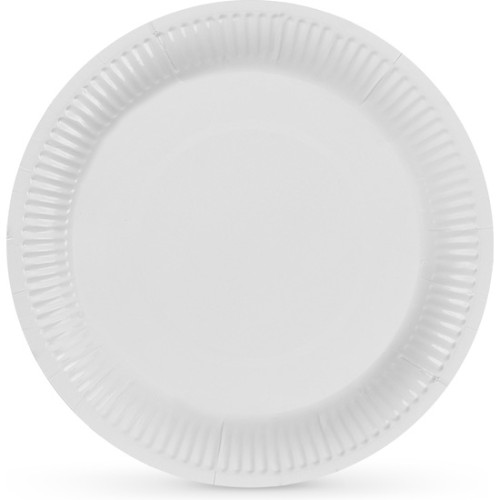 Set of 25 Natural Round Plates 18cm Eco-Friendly