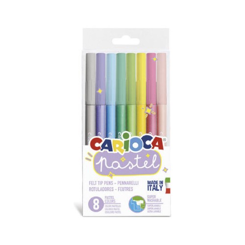 Pack of 8 Ultra-Washable Pastel Markers