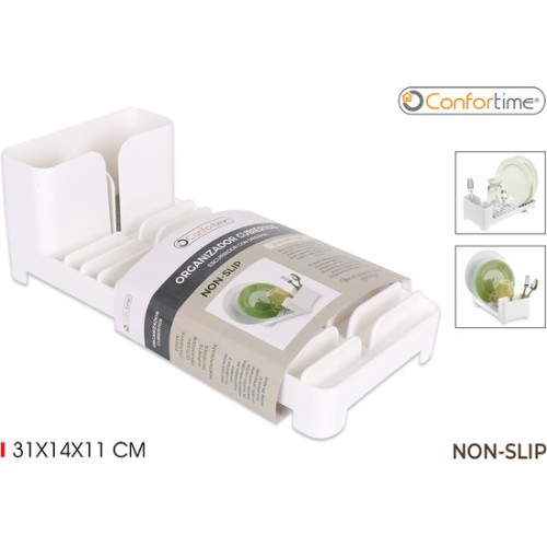 Organizador de Cubiertos Plástico Antideslizante 31x14x11cm