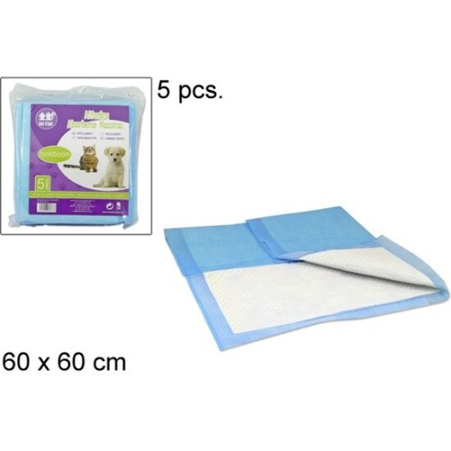 Set of 5 Absorbent Rugs 60x60cm