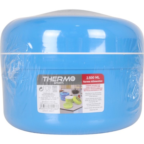 Termo de Alimentos Plástico 2500ml Colores Surtidos
