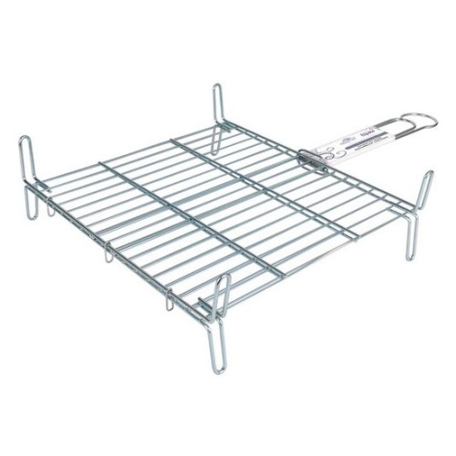 Parrilla Barbacoa Doble Zinc 40x40cm