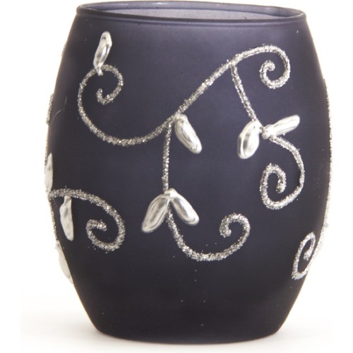 Large Glass Candle Holder