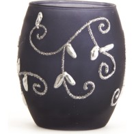Large Glass Candle Holder
