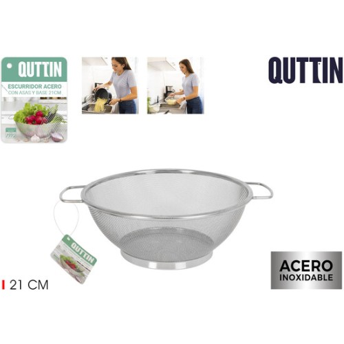 Escurridor de Acero 21cm Quttin