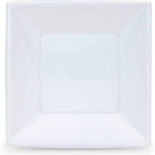 Set de 12 Platos Cuadrados de Plástico Premium 18cm Algon