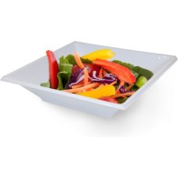 Set de 12 Platos Cuadrados de Plástico Premium 18cm Algon