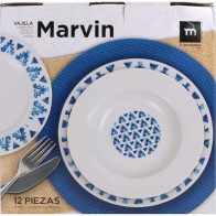 Set de Vajilla Redonda 12pcs Marvin