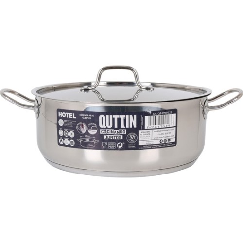 Cacerola Quttin Hotel Inducción 28cm con Tapa