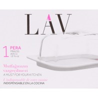 Mantequillera 405cc Pera para Almacenamiento Elegante