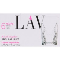 Set de 6 Vasos Keops 110cc para Comidas Elegantes