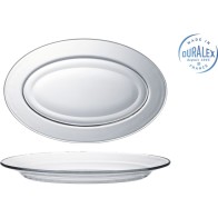 Fuente Oval Transparente 31cm Lys para una Cena Elegante