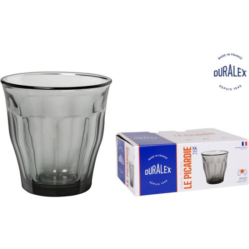 Set 6 Vasos 25cl Gris Picardie