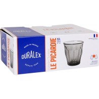 Set of 6 Grey Picardie Glasses 25cl