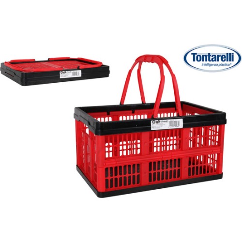 Foldable Box with Handles 16L Voila Red/Black