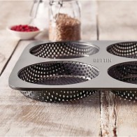 Molde 4 Pan Burguer Perforado 28x28cm