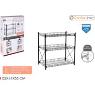 3-Tier Metal Shelf by Confortime