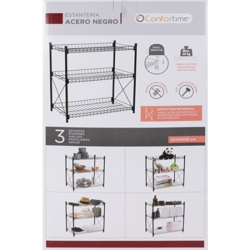 3-Tier Metal Shelf by Confortime