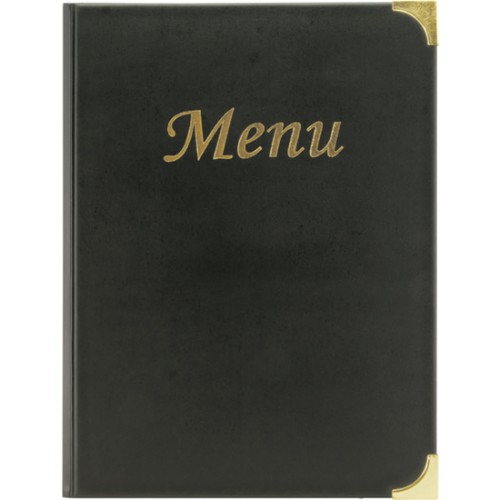 Basic Black Menu Holder A4 Size