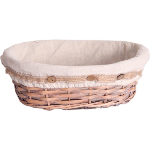 Oval Button Bread Basket