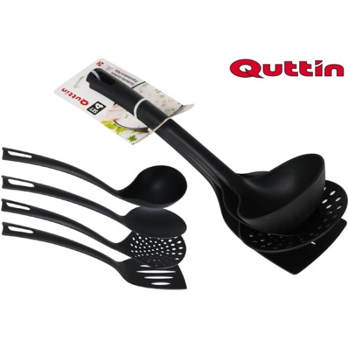 4 Nylon Utensils Set Quttin Black