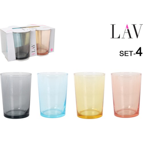 Set of 4 Cider Glasses 520cc Color