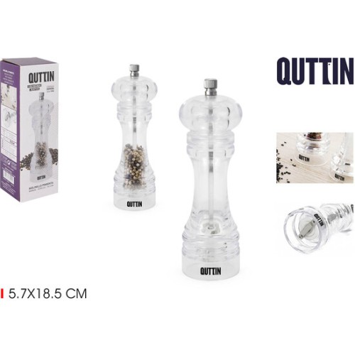 Acrylic Pepper Mill 18.5cm
