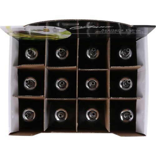 Glass Oil Dispenser 500ml with Metal Top Anna