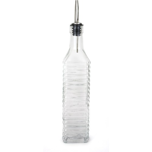 Glass Oil Dispenser 500ml with Metal Top Anna